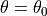 \theta = \theta_0