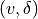 (v, \delta)