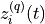 z_i^{(q)}(t)