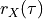 r_X(\tau)