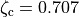 \zeta_\text{c} = 0.707